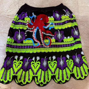 Falda Nueva con Estampado de Flores Tropicales Hawaianas, Cintura Alta, Fácil de Usar, Talla Grande, para Mujer Joven - Product Image 6