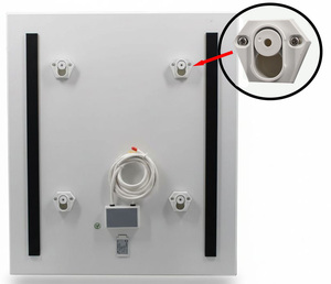 500W Square Mirror Wave <b>Sensor</b> Electric Heater Waterproof Hand Induction <b>LED</b> <b>Light</b> Mirror Heater Home Use Defog Warm Mirror - Product Image 3