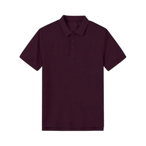 Chemise de golf et de tennis pour homme, anti-rides, en tricot uni, 100% coton, manches courtes, respirante et légère - Product Image 3