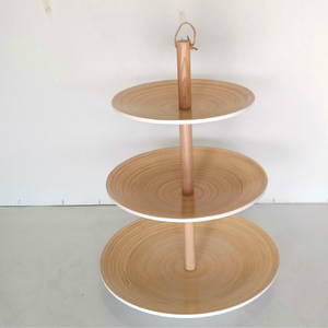 Le plus récent plateau de fruits à 3 niveaux en bambou filé écologique plateaux de service de table pour la décoration alimentaire directement du Vietnam - Product Image 5