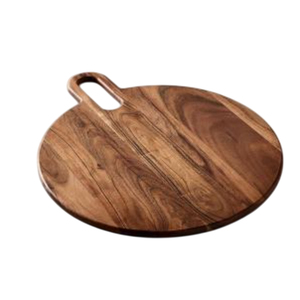 Planche à découper en bois de forme personnalisée de style antique avec poignée 100% écologique durable et lavable au lave-vaisselle pour les fruits - Product Image 3