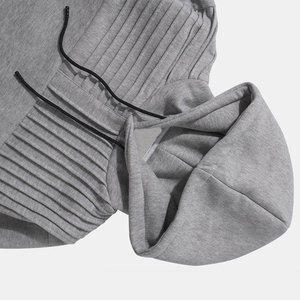 Sudadera con Capucha Negra Lisa para Hombre, 100% Poliéster, con Bolsillos, Impresión Personalizada, Ropa de Invierno, Colores y Logotipos Personalizados de Alta Calidad - Product Image 2
