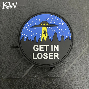 Écussons tactiques en PVC pour club de chasse, emblème auto-agrippant, badge de moralité « Happy Hunting », autocollants pour vêtements, brassards et sacs à dos - Product Image 2