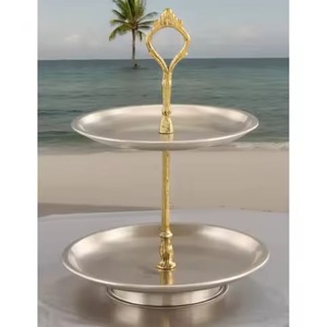 Présentoir à gâteau en métal créatif Présentoir à dessert Présentoir à gâteau décoratif pour table Présentoir à cupcakes Dates Support de service doux - Product Image 2