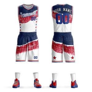 Diseño de alto rendimiento, su propio nombre y logotipo de número, uniforme de baloncesto de color sólido, uniformes sublimados - Product Image 1