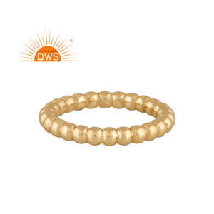 Último diseño hecho a mano 18K chapado en oro declaración banda anillo Demi joyería fina para mujer regalo para ella - Product Image 1