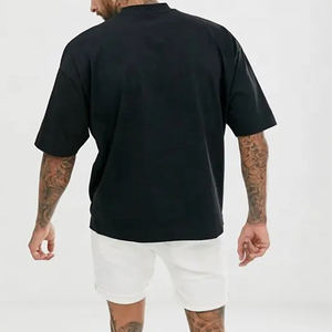 Camiseta de Algodón Orgánico Extra Grande para Hombre, Manga Corta, Informal, para Verano, con Logotipo en la Parte Delantera - Product Image 4