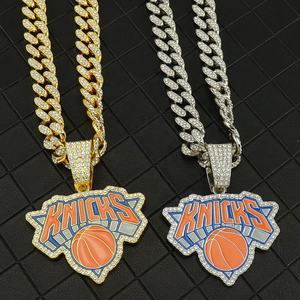 จี้บาสเก็ตบอลแบบปรับแต่งได้ของทีมนิวยอร์กนิกส์ สร้อยคอฮิปฮอปสไตล์สปอร์ต เงินแท้ 925 ชุบทอง 14K ประดับโมอิสซาไนต์ แฟชั่นสำหรับทุกเพศ - Product Image 5