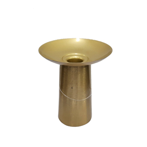 Vela de lujo para decoración del hogar, soporte de vela de hierro de Metal de Color Beige Para Boda y Navidad, iluminación de mesa hecha a mano a granel - Product Image 3