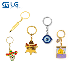 OEM 공장 맞춤형 금속 키링 행운의 부적 제조사 이블 아이 서부 총알 키체인 - Product Image 1