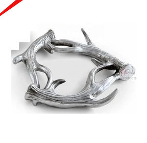 2024 ronds de serviette élégants en aluminium oiseau moderne avec une finition chromée polie - Product Image 3