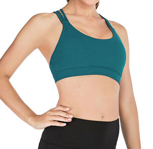 Soutiens-gorge de sport pour femmes vêtements de sport Yoga course entraînement soutiens-gorge de gymnastique avec bretelles uniques dos croisé Bikini ensemble pour femmes maillots de bain Sexy - Product Image 3