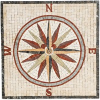 Mosaïque murale en pierre naturelle avec motif parquet pour usage intérieur/extérieur dans les chambres, les villas, design graphique méditerranéen et moderne