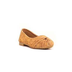 Zapatos de tacón informales mostaza para mujer con tacón cuadrado de 3cm y tacón alto de 5cm Punta estrecha de cuero de vaca KD0698 - Product Image 2