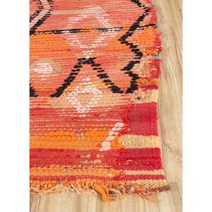 Alfombras de Lana Anudadas a Mano Nuray en Rojo y Naranja, Estilo Boho Geométrico y Abstracto para el Hogar, Sala de Estar, Dormitorio y Pasillo-Pae-4528 - Product Image 4
