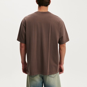 เสื้อยืดผู้ชายออกกำลังกายผ้าฝ้าย 100% พิมพ์ลายการ์ตูนสีดำเข้มสไตล์สตรีทแวร์ทรงโอเวอร์ไซส์น้ำหนักเบา รับสั่งทำโลโก้ด้วยการพิมพ์ดิจิทัล - Product Image 2