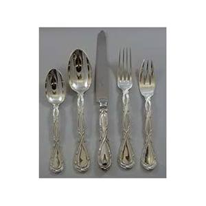 Ensemble d'ustensiles de service de mariage en acier inoxydable poli argenté avec ustensiles de cuisine en acier inoxydable de haute qualité - Product Image 1