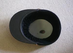 Chic Olive <b>Green</b> French <b>Hat</b> with Soft Felt and Timeless Elegance Handmade Golden Embroidered French Kepi - Product Image 3