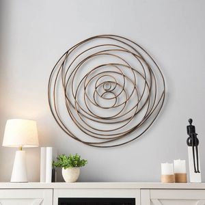 Elegante pieza artística de decoración de diseño floral de Arte de pared de Metal de lujo hecha a mano para agregar belleza en interiores de casas con estilo premium - Product Image 6