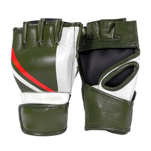 Guantes Mma de cuero de vaca real Muay Thai Saco de boxeo Mma Guantes de medio dedo Guantes DE BOXEO - Product Image 1