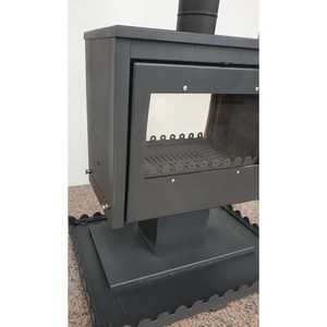 Estufa de Hierro Fundido Moderna DORELLO SOBA con Doble Puerta, para Interiores/Exteriores, Calefactor para Hogar, Calentador de Leña - Product Image 2