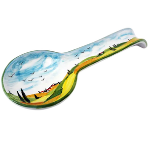 Made in Italy High Quality Handmade Ceramic Spoon Rest 28cm Italian Design SAMBUCO CERAMICS <b>Kitchen</b> <b>Item</b> - Product Image 1