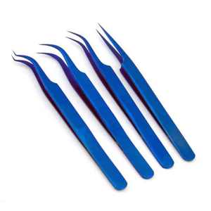 KOUNAIN Pince à cils professionnelle en acier inoxydable Pointes en fibre nano pour styles droits incurvés coudés - Product Image 3