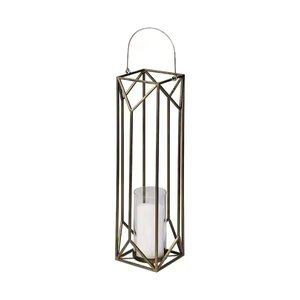 Modern Decorative Iron Metal <b>Candle</b> <b>Lantern</b> With Gold Finishing for Home and Wedding Decor Hanging <b>Lantern</b> Handmade Bulk - Product Image 2