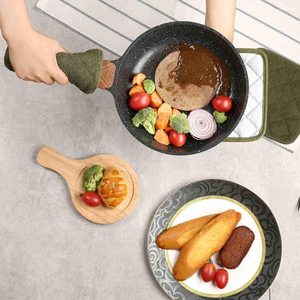 Tampons chauffants pour cuisine avec boucle suspendue, support de casserole à carreaux Happy Holiday pour four, maniques lavables pour la cuisson OEM - Product Image 4