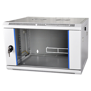 Armadio a muro da 19 pollici Flat Pack Distributore di rete Profondità 600 mm Grigio chiaro 9 HE - Product Image 1