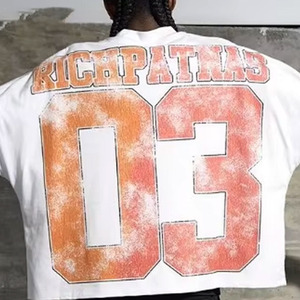 T-shirts baggy pour hommes T-shirts de grande taille pour hommes Summer Street Wear Good Soft Touch Material Cotton Baggy Shirts - Product Image 6