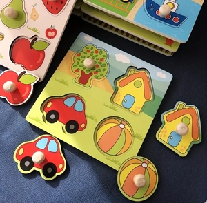 Nuevo distribuidor hecho a mano 3D de madera Scratch Learn Puzzle Board-Juguete de educación temprana inspirado en <span class=keywords><strong>Montessori</strong></span> para niños - Product Image 3