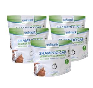 Gorro de Champú Antibacteriano Mediseptik de Tela No Tejida Spunlace para el Cuidado del Paciente - Product Image 1