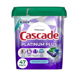 Cápsulas para Lavavajillas Cascade Platinum, Detergente para Lavavajillas, Jabón para Lavavajillas, Aroma Fresco, 59 Unidades - Product Image 2