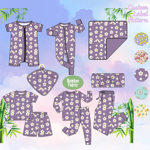 In khác nhau tre bé Đồ ngủ thương hiệu nổi tiếng tùy chỉnh bé tre Romper bí ẩn hộp tre tà vẹt - Product Image 1