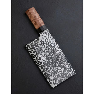 Cuchillo de Chef Burraq Personalizado Hecho a Mano de Acero Inoxidable, Cuchillo Multifuncional con Funda de Madera, OEM/ODM Disponible, para Uso en la Cocina, 10 Pulgadas - Product Image 6