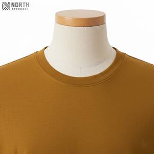 Camisetas Básicas de Color Sólido 100% Algodón de Talla Real para Uso Casual, Camisetas de Cuello Redondo de Algodón de Calidad, Ropa Interior de Manga Corta Personalizada - Product Image 4