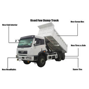Nuevo Camión Volquete Faw 340 6x4 Diésel, 30t de Peso Bruto del Vehículo, 50t de Capacidad de Carga, Camión Volquete Automático para Minería, Euro 4, Volteo Trasero Rápido, Volante a la Izquierda - Product Image 3