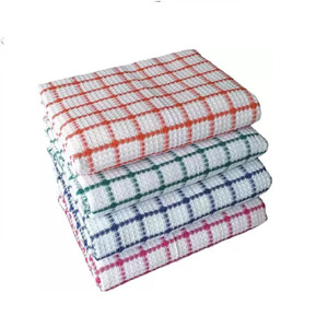 Good Absorbency Recycle 100% Cotton Checked Unique Design <b>Quick</b> <b>Dry</b> Premium Quality Bath <b>Towel</b> Soft Touch Washcloth Hygiene - Product Image 1
