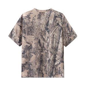 Camisetas con Diseño Creativo de Camuflaje de la Selva Impresas en 3D para Caza al Aire Libre, Camiseta de Manga Corta con Cuello Redondo para Hombre, Largo - Product Image 2