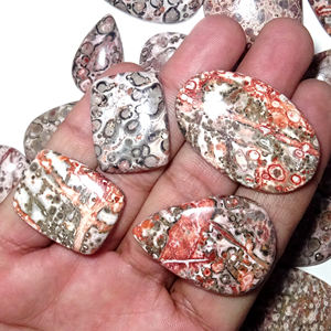 ทำด้วยมือธรรมชาติเกรดสูงผิวเสือดาว Jasper หลวมควอตซ์อัญมณีสำหรับงานฝีมือทำเครื่องประดับขนาดและรูปร่างฟรี - Product Image 2