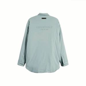 Veste à boutons en velours côtelé à manches longues pour hommes, manteau d'hiver décontracté de style letterman avec poche en tissu - Product Image 6