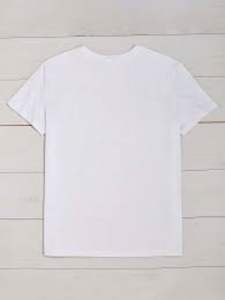 Camiseta 100% de algodón de gran tamaño para hombre, camiseta en blanco de talla grande con cuello en V, camiseta de algodón de punto transpirable personalizable de Color gris - Product Image 3