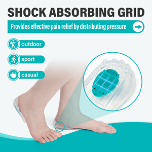 Bantalan Gel silikon penyerap guncangan, lembut cangkir hak tugas berat dukungan pereda nyeri tumit untuk penyakit Sevens Plantar Fasciitis - Product Image 4