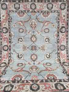 Tapis tufté à la main à la main en multicolore vibrant beau motif abstrait taille personnalisable disponible - Product Image 5