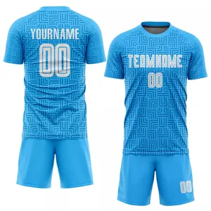 Atacado uniforme de futebol Trajes esportivos para homens Kits de futebol adulto Cool Print Suits Training Clothing Sets uniforme futebol