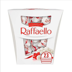 Meilleur prix Ferrero pour Raffaello Barre de chocolat à la crème de noix de coco et d'amande 90g Bonbon solide avec biscuit Ingrédients supplémentaires - Product Image 6