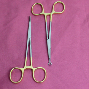 Pince de fixation chirurgicale manuelle pour vasectomie, 5,5 pouces, manche doré, instrument de qualité supérieure pour usage hospitalier - Product Image 3