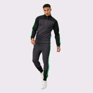 ชุดวอร์มกางเกงคาร์โก้สำหรับผู้ชายกางเกงมีฮู้ด2ชิ้นชุดวิ่งดีไซน์แบบกำหนดเองสำหรับฤดูหนาวชุดวอร์มสีพื้นเป็นมิตรกับสิ่งแวดล้อม - Product Image 1