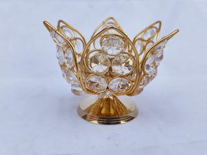 ทองเหลืองดอกบัว jyot Eternal Diya สำหรับของขวัญ navratri pooja - Product Image 5